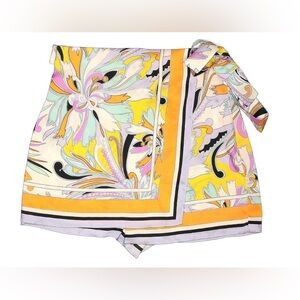 Zara Skort Floral Pastel Wrap Skort